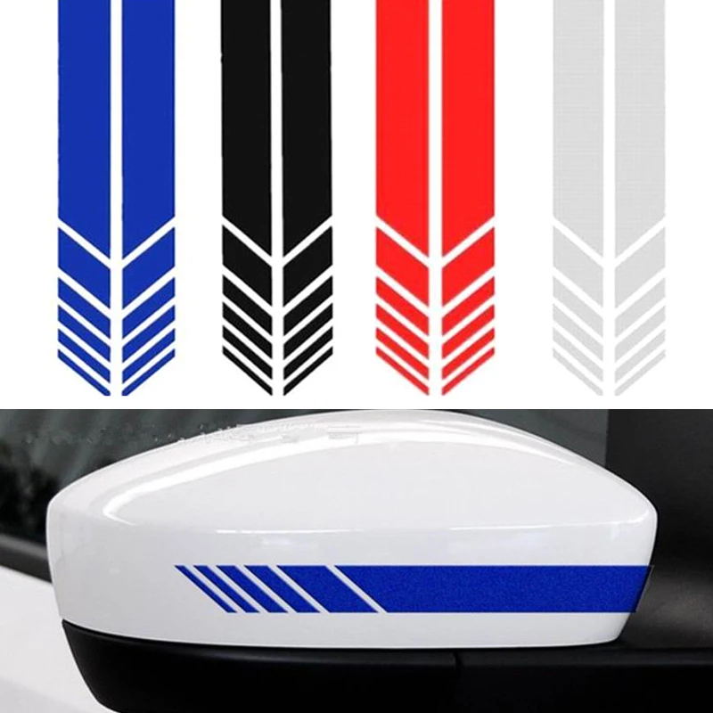 

1 Pair Car Sticker And Decal Rear View Mirror Sticker Waterproof Warning Reflective Stickers For Car Auto Exterior Accessories