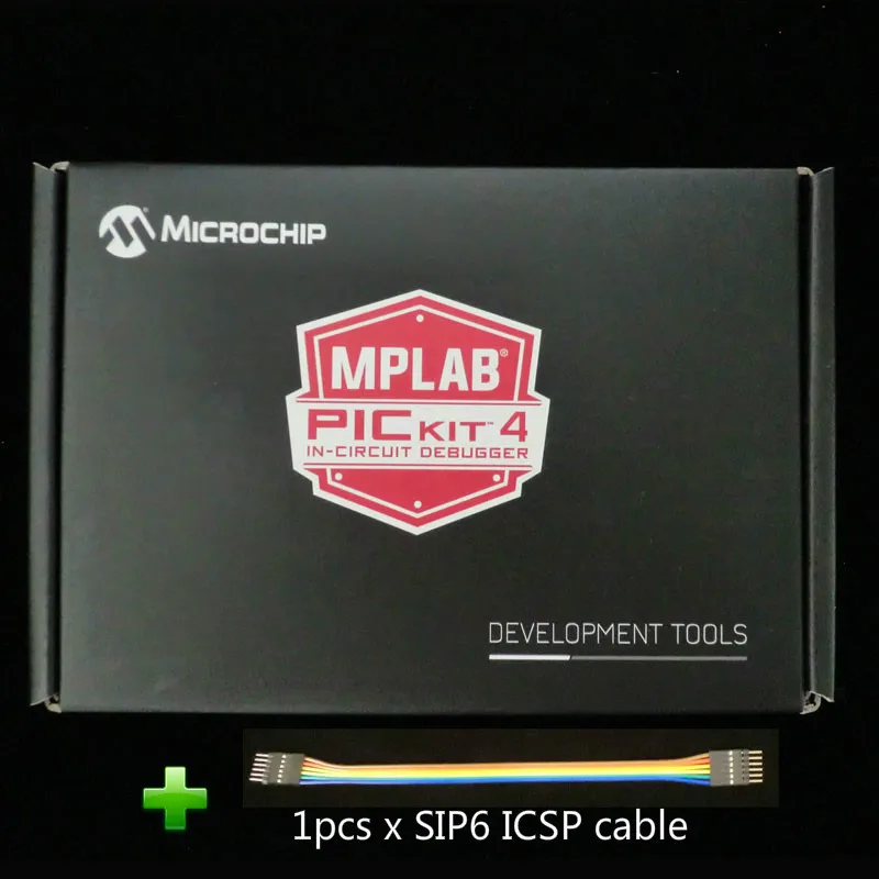 PG164140 аппаратные отладчики MPLAB PICKit 4 PICKit4 с USB и SIP6 ICSP кабелем|Интегральные схемы| |