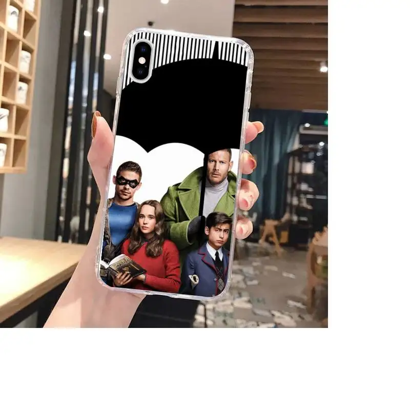 

GYKZ Cartoon The Umbrella Academy Phone Case For Clear-Iphone 5 5s se 6 6s 7 8 11 12 X Xs Xr Pro Plus Max Mini Cover