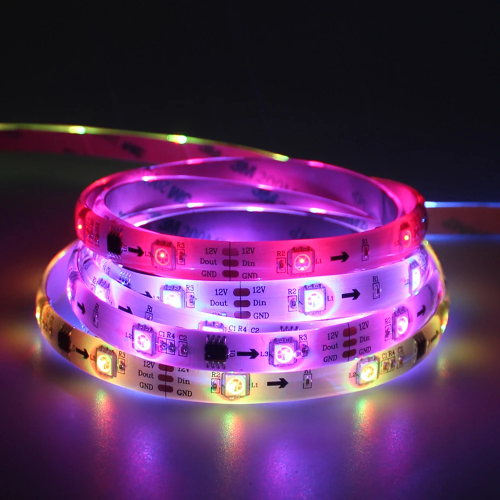 Светодиодная лента WS2811 DC 12 В 5050 SP104E 17Key радиочастотный контроллер приложение RGB