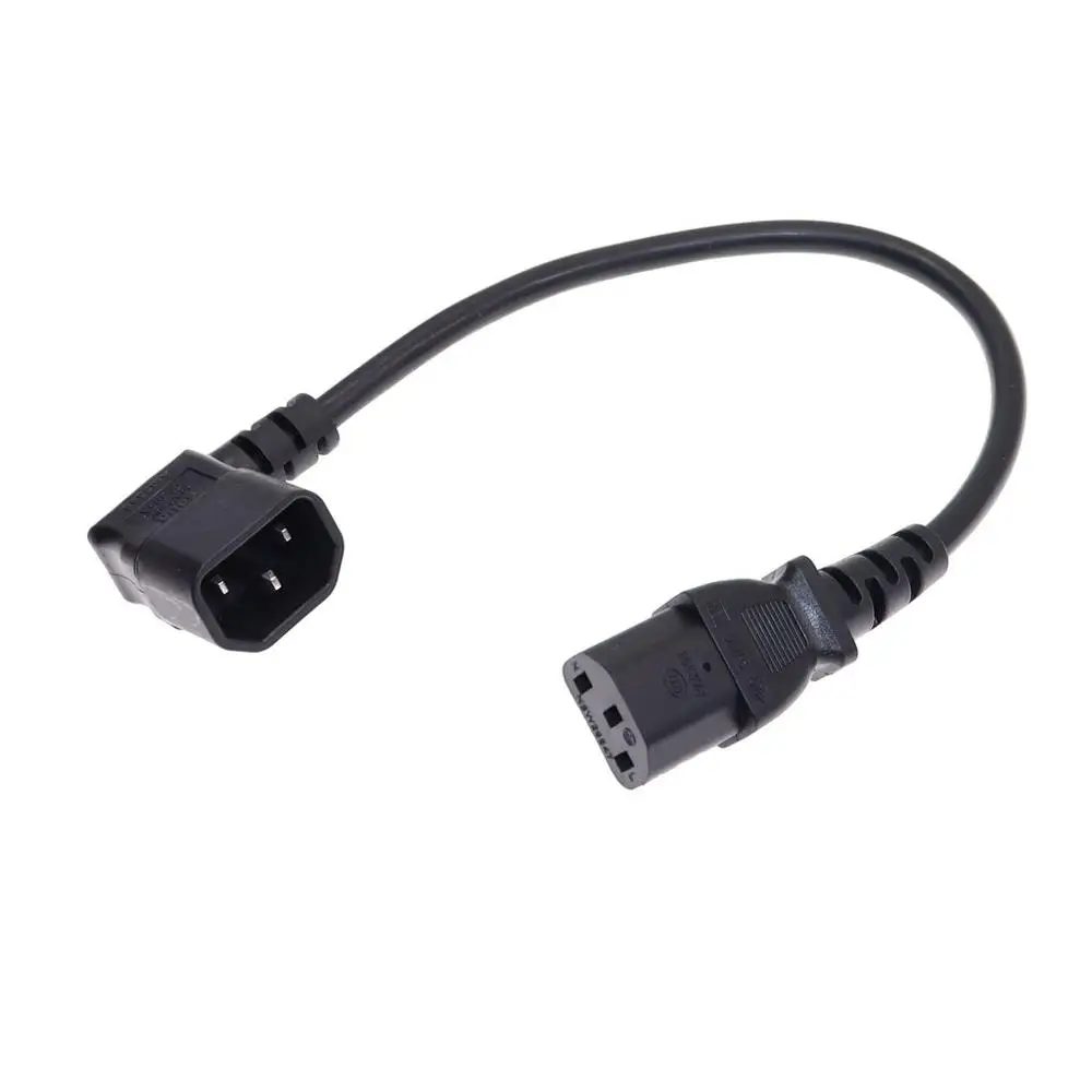 Прямоугольный Удлинительный кабель IEC 320 C14 Male C13 Female для PDU питания 0 3 м