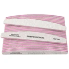 Профессиональная пилка для ногтей 100, 100180 шт., наждачная бумага, шлифовальный буфер для ногтей блоков, серая, Полировочная, моющаяся, для маникюра, комплект инструментов для маникюра