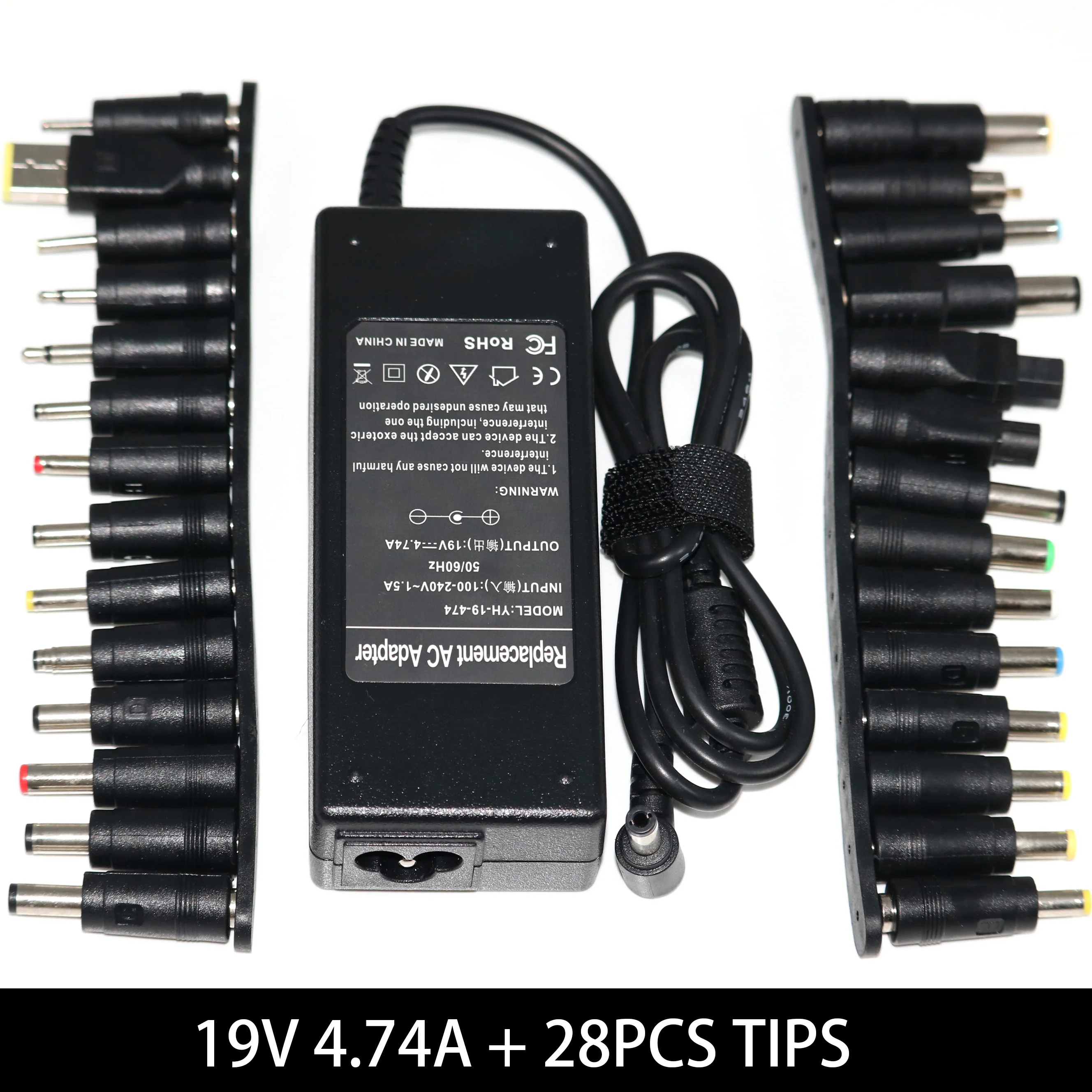 19V 4.74A 90W Универсальный ноутбук адаптер питания зарядное устройство для