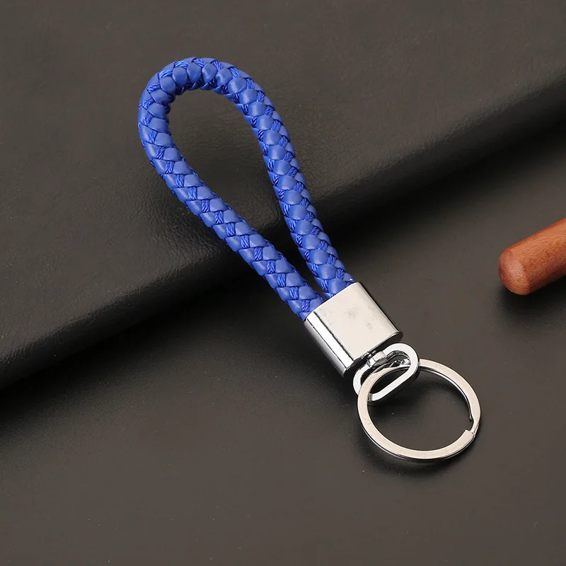 Классический крутой креативный плетеный кожаный брелок веревочные брелоки для