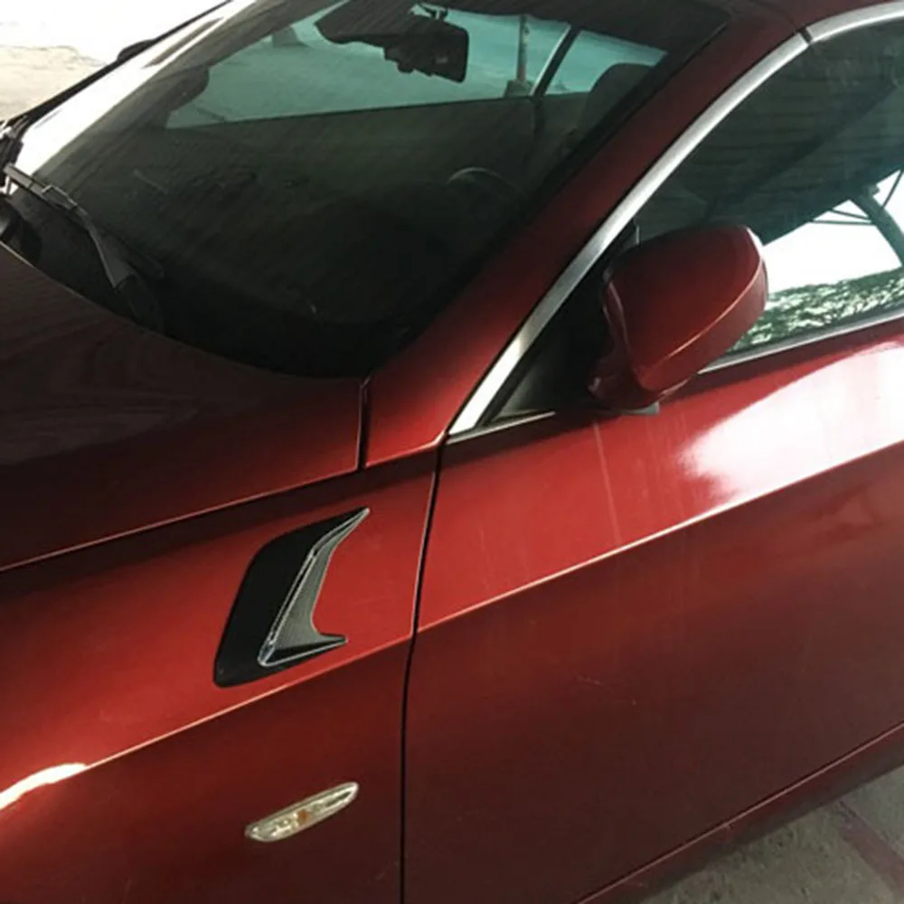 2 шт. Универсальный Авто углеродное волокно стиль поддельные вентиляционные