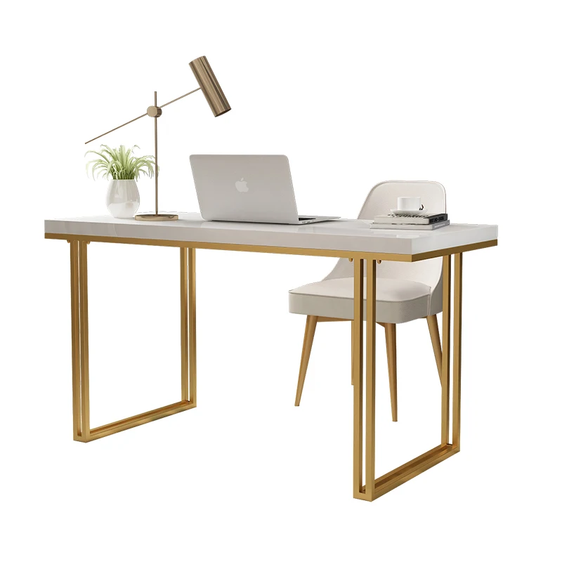 Стол настольный постмодерн из массива дерева роскошный белый светильник для