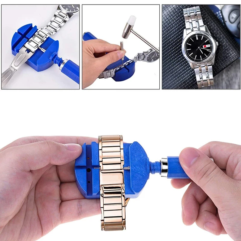 

Watch Band Pin Wrist Bracelet Watch Band Link Slit Watch Strap Adjuster Link Strap Remover Hand Tools Watch Repairing Tool Kit
