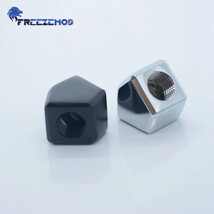 FREEZEMOD приседание локтя 45 градусов адаптер двойной внутренний G1/4 'внешний поток