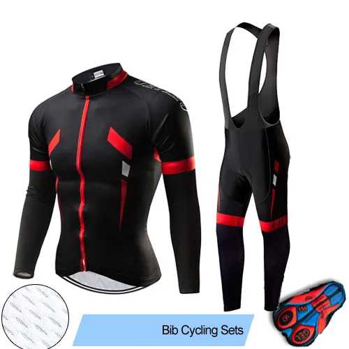 Bib Cycling Set Uhtxhu, осень-весна, набор для велоспорта, одежда для велоспорта, набор для велоспорта, мужские майки для велоспорта, наборы для велоспорта - Цвет: Bib Cycling Set