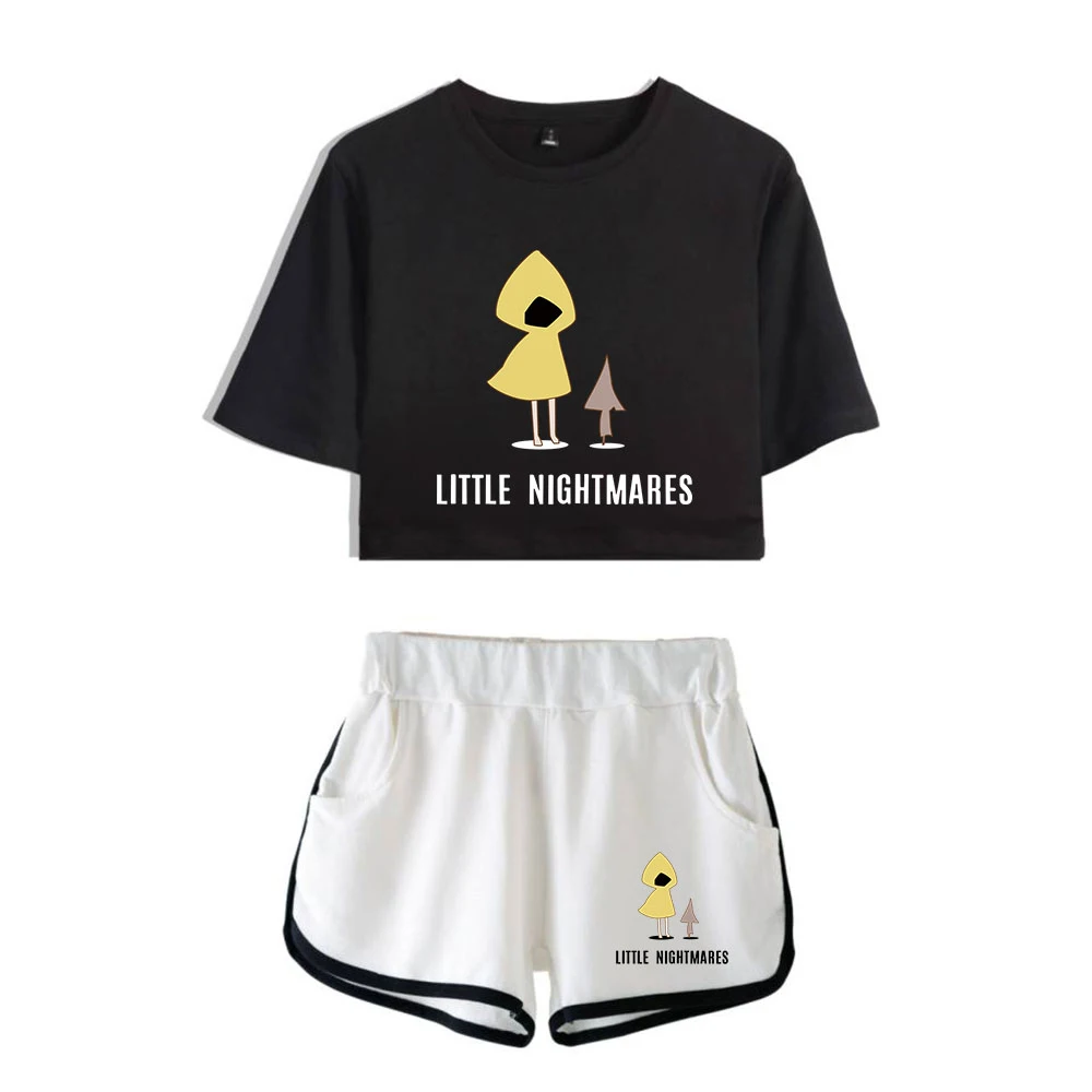 

Little Nightmares 2 Two piece set women Summer Umbilical Shirt Fashion Casual Cool Summer fashion Set