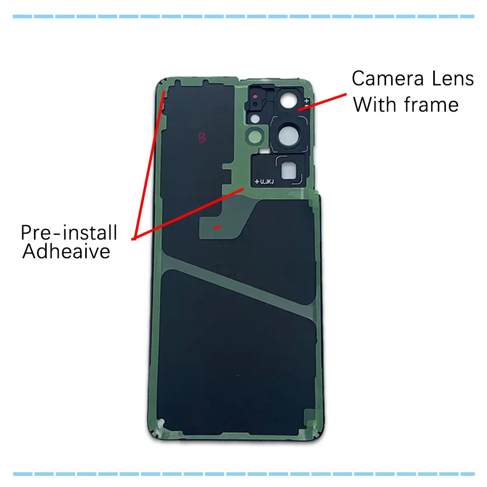 

New Original Rear Glass For Samsung Galaxy S21+ S21 Plus UltraBack Glass Battery Cover Housing Door Replacement Part + Logo