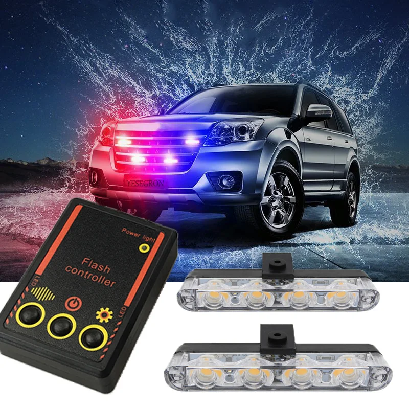 4x4 Led скорой помощи полиции светильник AC/DC 12V автомобильный мигающий пожарный
