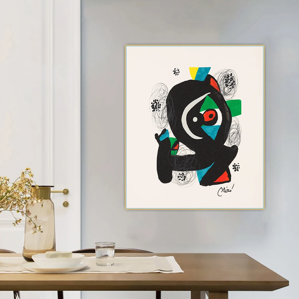 

Holover Canvas Oil Painting Joan Miro"The Acid Melody.1980"Surrealism Aesthetic Poster Wall Art Home Room Interior Decoration