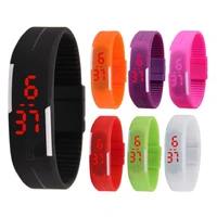 sports unisex men women silicone electronic led digital display wrist watch