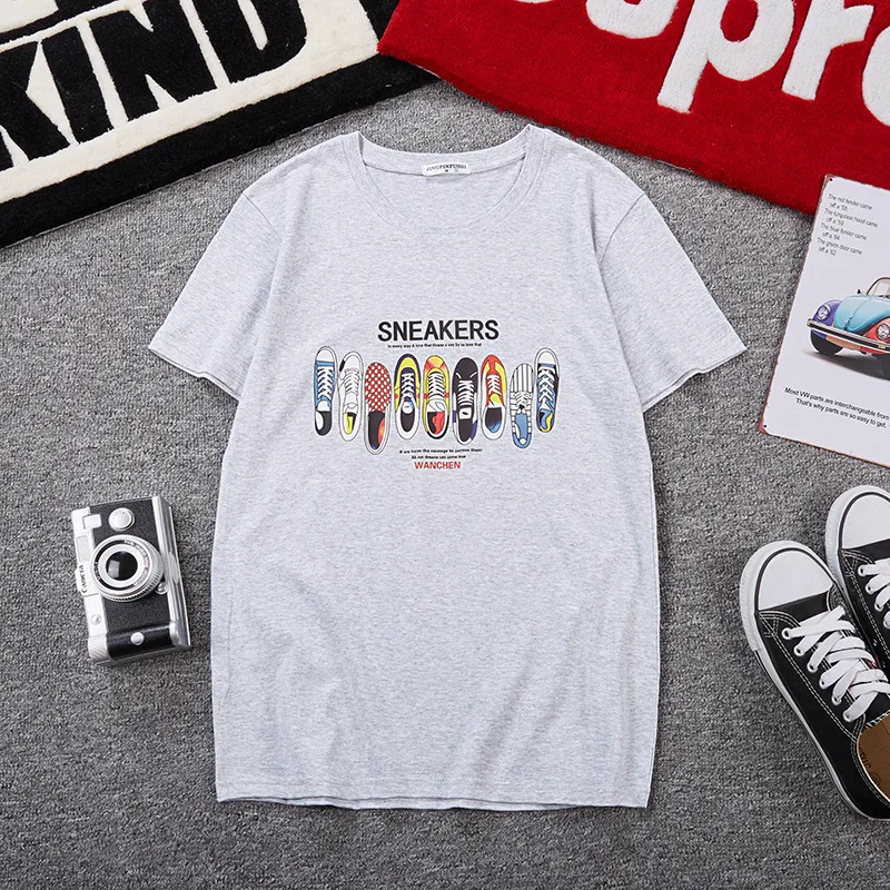 Футболка мужская с коротким рукавом смешная модная тенниска в японском стиле