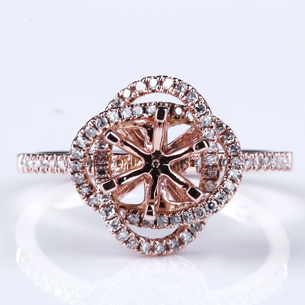 

Кольцо круглое из розового золота 10 к, 6,5 мм, Shruno