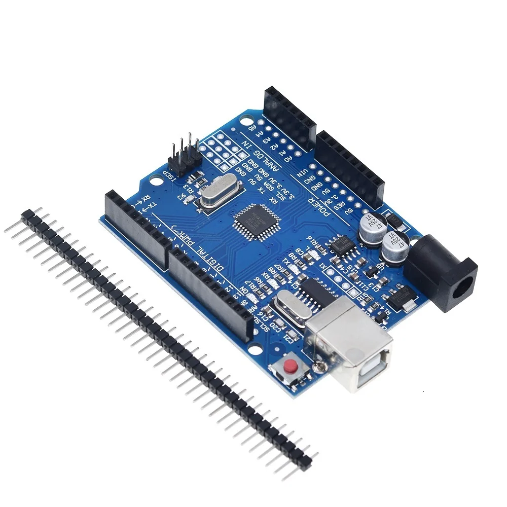 TZT UNO R3 макетная плата ATmega328P CH340 CH340G для Arduino UNO R3 с прямым контактным разъемом