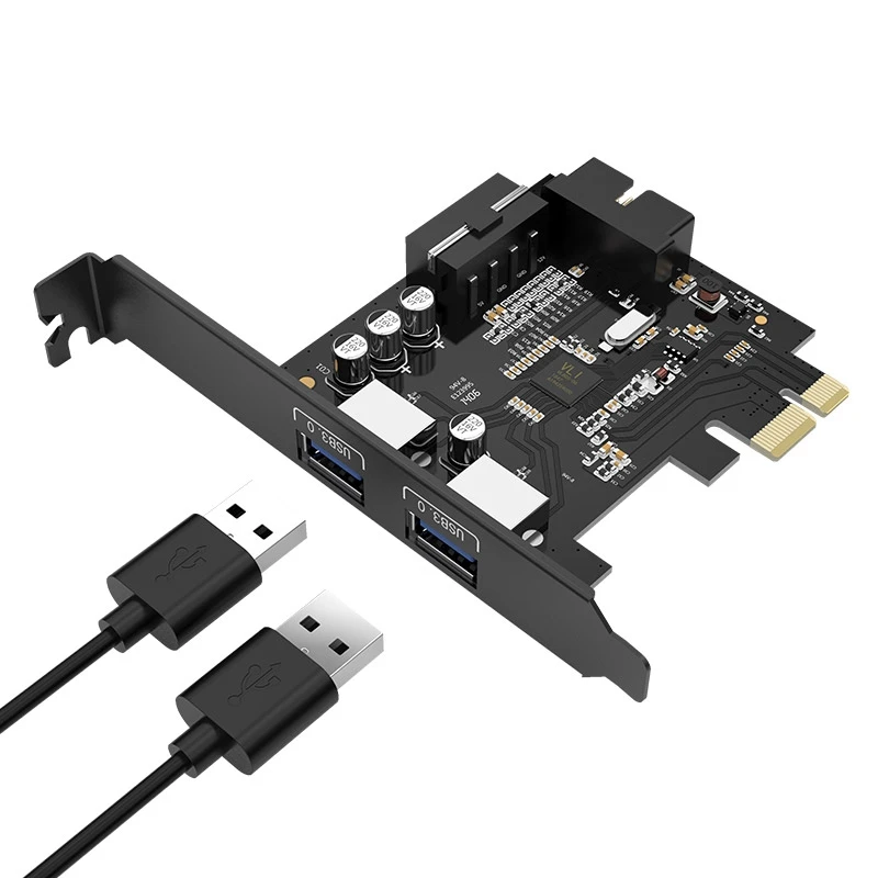 

Карта расширения ORICO USB 3,0 PCI-E, адаптер для концентратора PCI-E USB 3,0 с 15-контактным блоком питания, карта расширения PCI-E