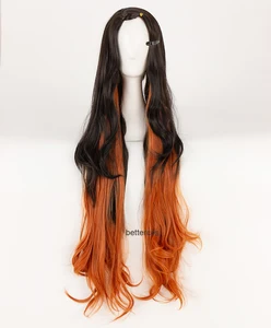 Demon Slayer: Kimetsu no Yaiba Nezuko Kamado Cosplay Wig Long Heat Resistant Synthetic Hair Wig + Wig Cap