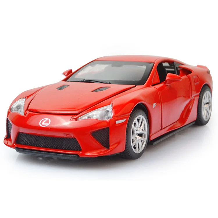 vb32053R no box Новинка для Lexus LFA, Супер гоночный автомобиль, модель, игрушечные весы 1:32, модель автомобиля, литой под давлением, автоматический светильник, музыкальная игрушка, автомобиль, детские игрушки для мальчиков - Цвет: vb32053R no box