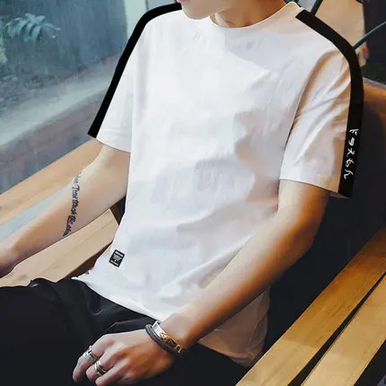 

Men's cotton fashion casual short-sleeved T-shirt 3502