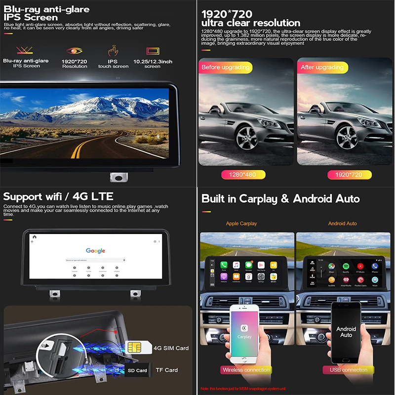 Автомобильный мультимедийный плеер Qualcomm Snapdragon 662 Android 11 для BMW 5 серии G30 G31 G38 2018 EVO