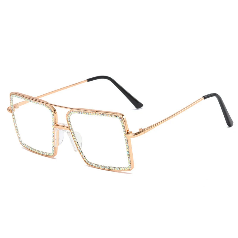 

Fashion Square Sunglasses Women Steampunk Diamond Sunglasses Punk Glasses Rhinestone Sunglasses Woman Men designer sunglasses