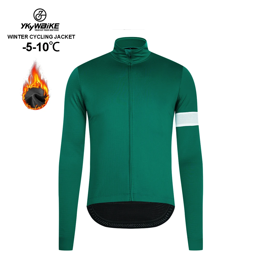YKYWBIKE 2022 Winter Cycling Jacket Outdoor Warm Fleece Coat Thermal Bike Jacket MTB Bicycle Jersey  weatherproof Windbreaker