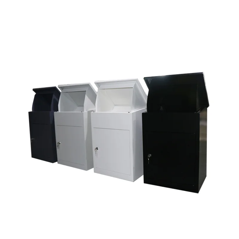 

Outdoor Smart American Modern Secure Large Lockable Wall Mounted Stainless Steel Metal Parcel Package Mailbox