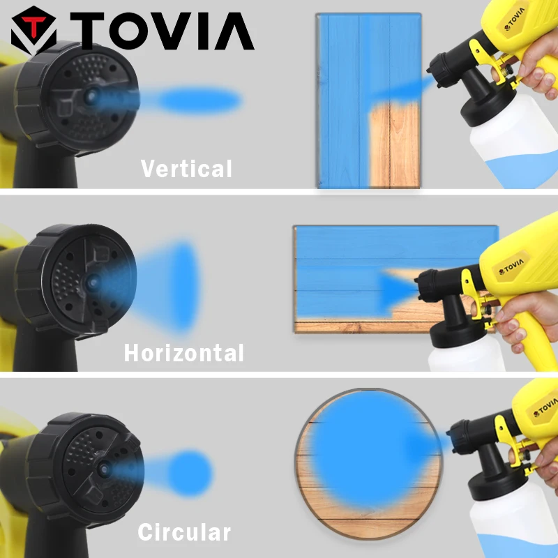 TOVIA 230V электрический пистолет-распылитель 800 мл HVLP распылитель для краски