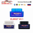 Диагностический сканер Super ELM327 V2.1 Obd2, Bluetooth-совместимый считыватель кодов ELM 327 2,1 Obd2 для Android, Windows, ELM327