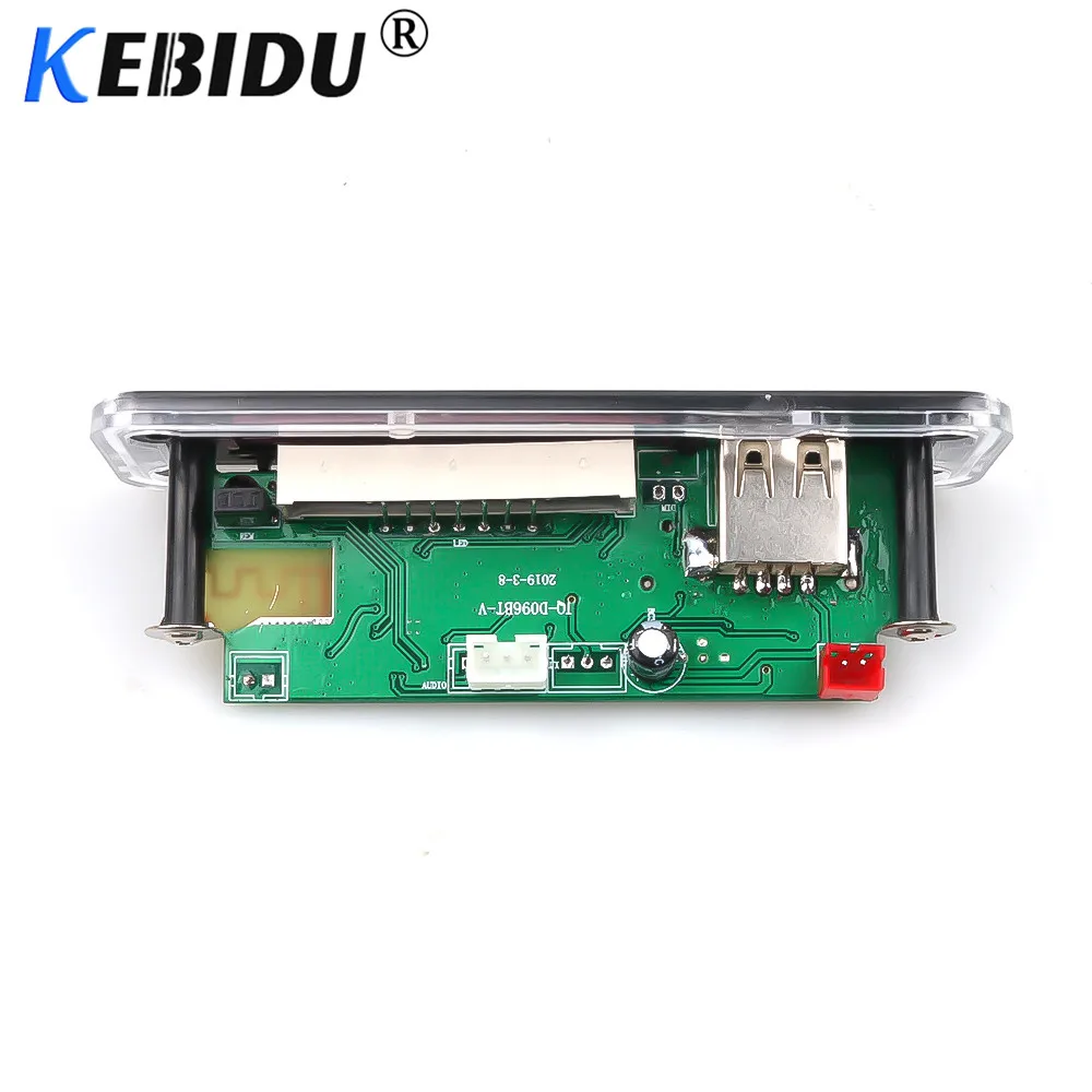 Kebidu 5 в 12 В Bluetooth MP3 декодер WMA беспроводной аудио модуль Поддержка USB SD AUX FM аудио радио модуль для автомобиля аксессуары