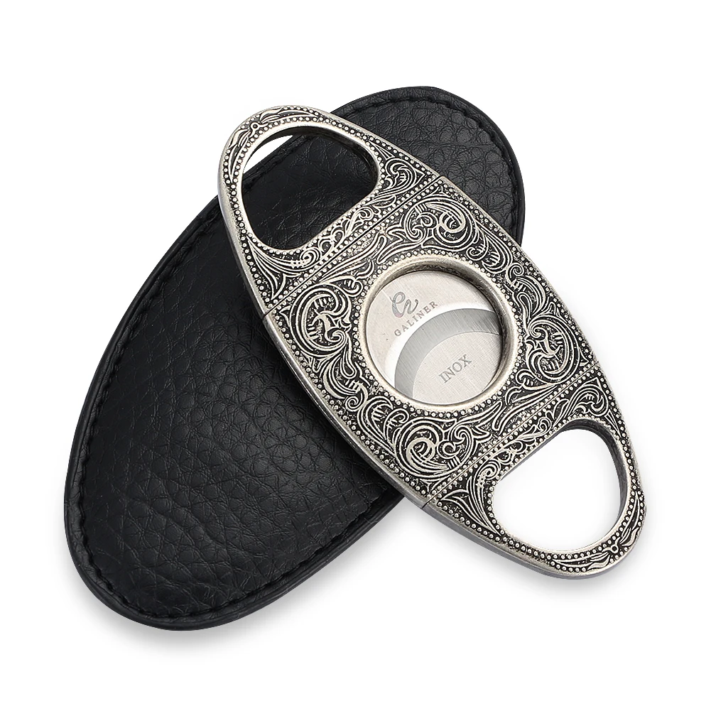 

GALINER Knife Cigar Cutter Tobacco Cutting For Tobacco Smoking Accessories Metal Clipper Professional Cigar Guillotine