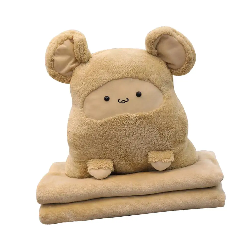 

1pc Home Office Nap Blanket Air Conditioning Quilt Cartoon Sleeping Pillow