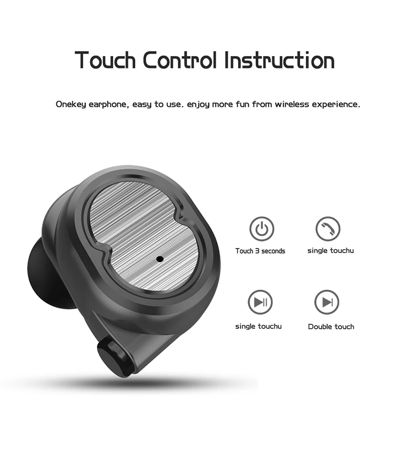 X6 беспроводные наушники Bluetooth V4.2 с сенсорным управлением монофонические стерео