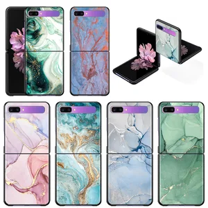 phone case for samsung galaxy z flip3 5g z flip 3 5g zflip cover cellphone shell caso mobilephone fundas marble art fashion free global shipping
