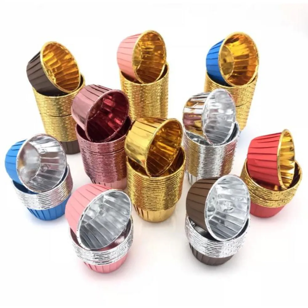 

Muffin Paper Cups Golden Cupcake Wrapper Liner Round Forms For Cup Cake Baking Decoration Tools,3000pcs