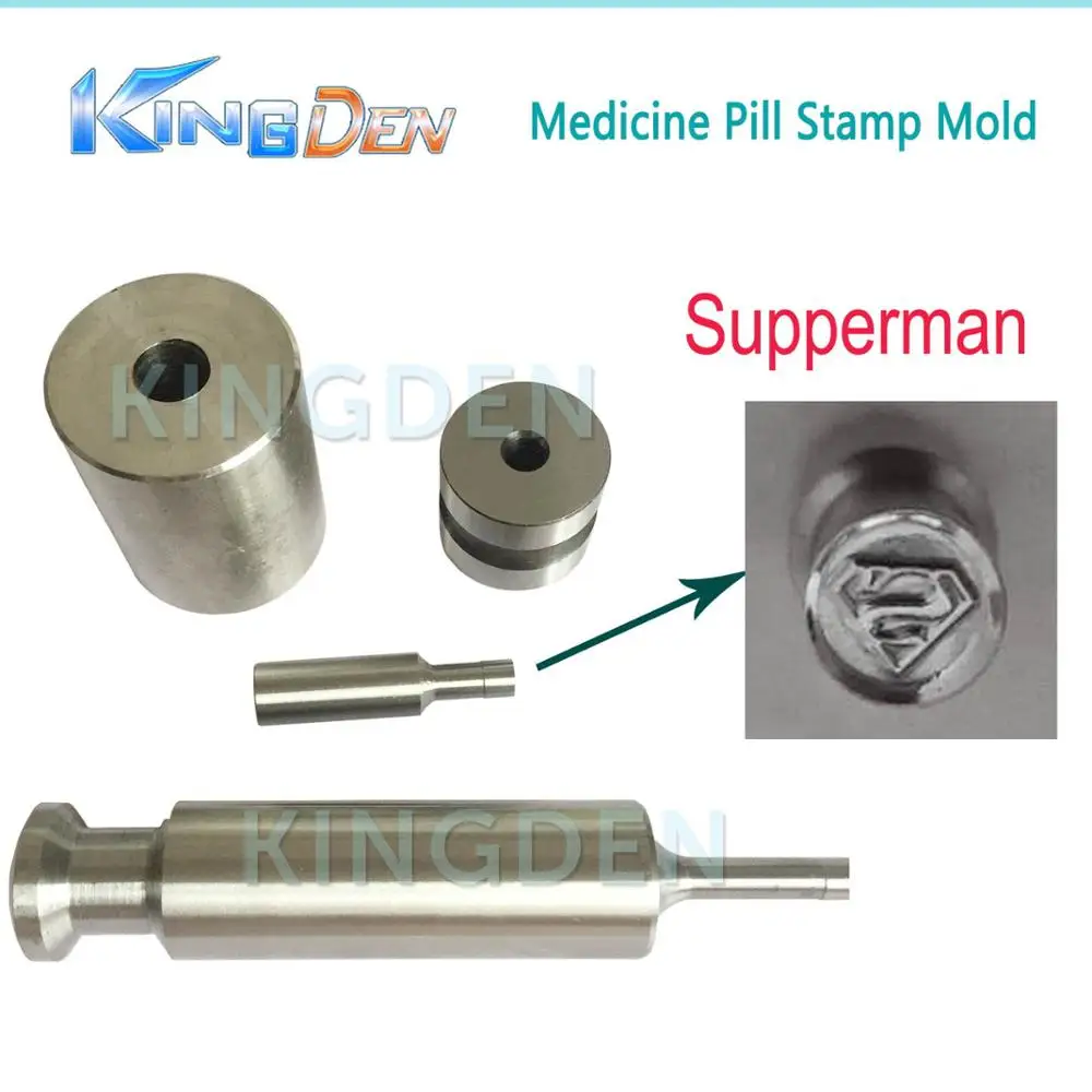 Supperman 8mm KINGDEN небольшой ручной домашний молоток стучать таблетка пресс-машина Плесень ручной работы, чтобы сделать западные таблетки - Цвет: Supperman 8mm