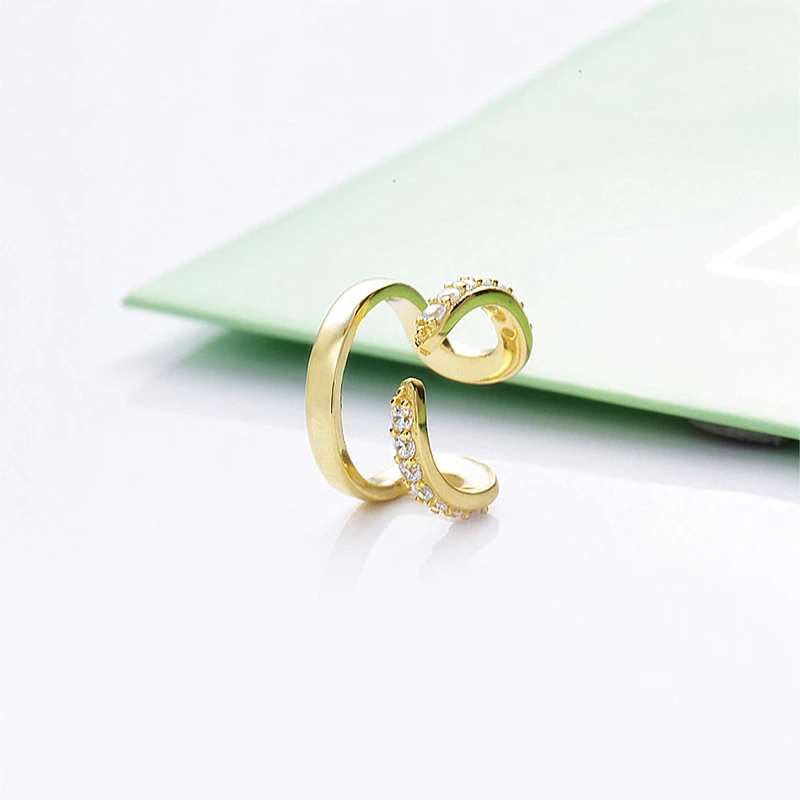 Женские серьги каффы из серебра 925 пробы|Серьги-клипсы| |