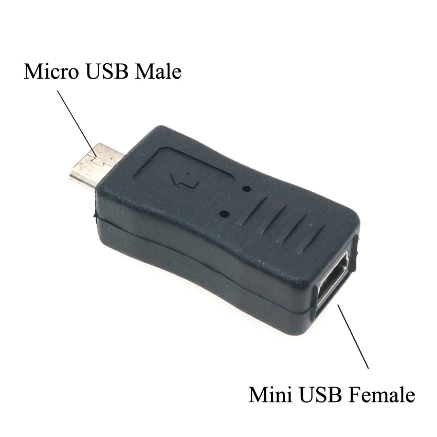 1 шт. 90-градусный прямоугольный мини USB 5pin гнездовой к Micro Штекерный адаптер для