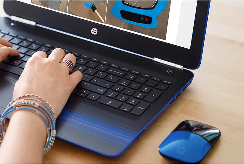 Новая оптическая беспроводная мышь hp 2,4 ГГц Z3700 Mute Slim Silent Colorful 1200 dpi для ноутбука, оригинальная мини-мыши