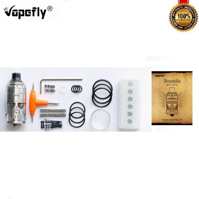 Оригинальный испаритель Vapefly Brunhilde MTL RTA Tank 5 мл вейп атомайзер одна катушка 6