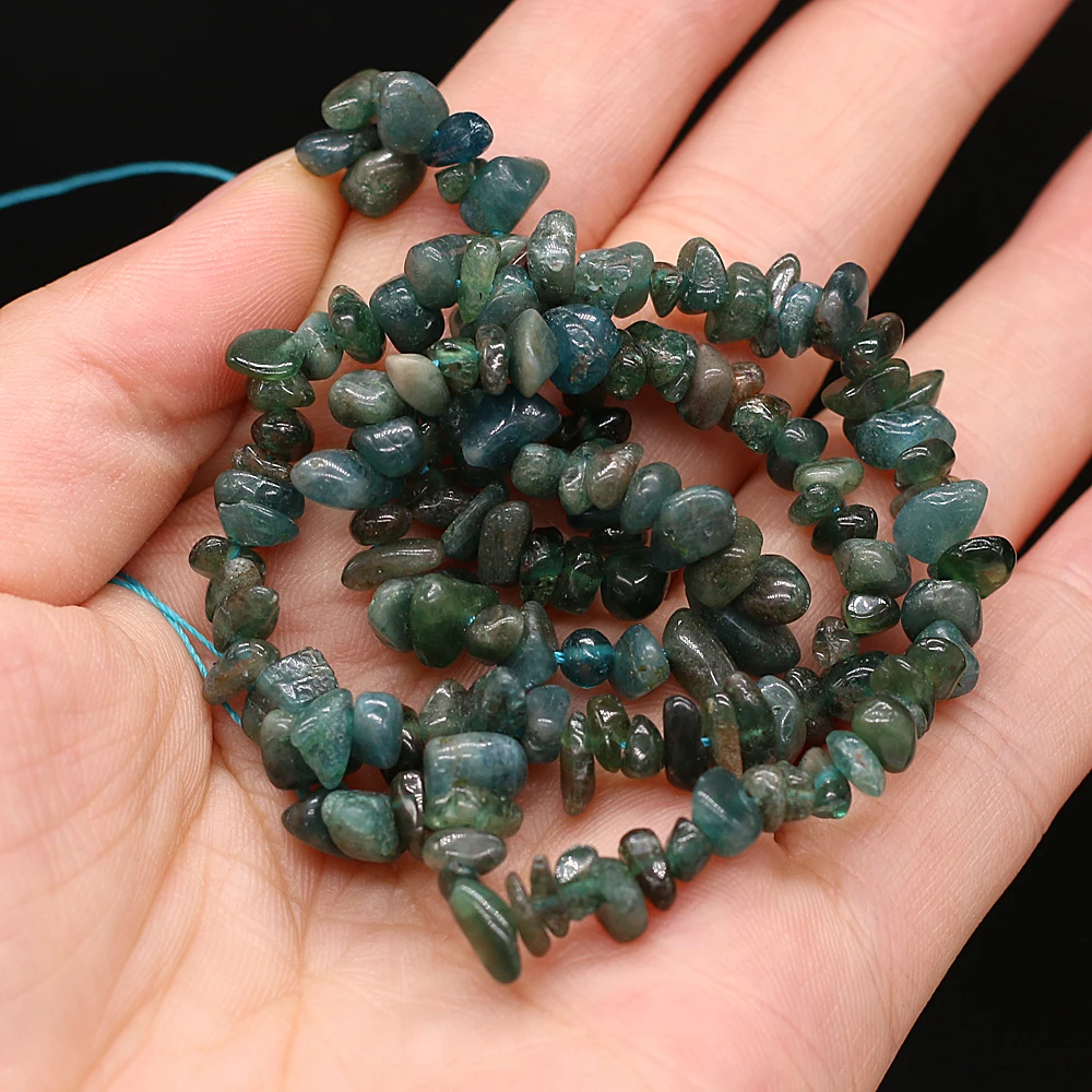 

Natural Semi-precious Stone Unshaped India Agate 3x5-4x6mm For DIY Necklace Earrings Accessories Gift Length 40cm