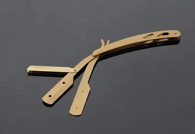 Бритва для бритья цвет титана винтажная бритва зажим волос Складная ручная