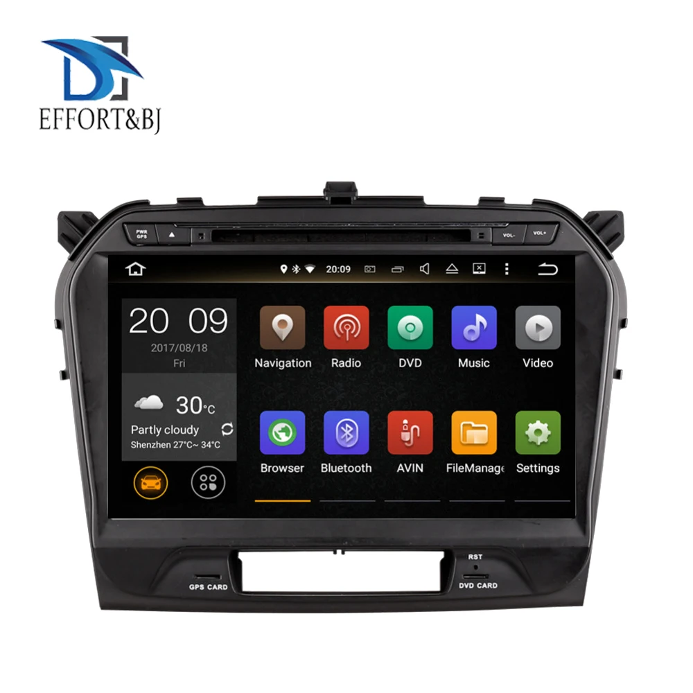 Автомобильный DVD плеер на Android 10 1 9 0 дюйма для Suzuki Grand Vitara 2015 2019 автомобильное радио