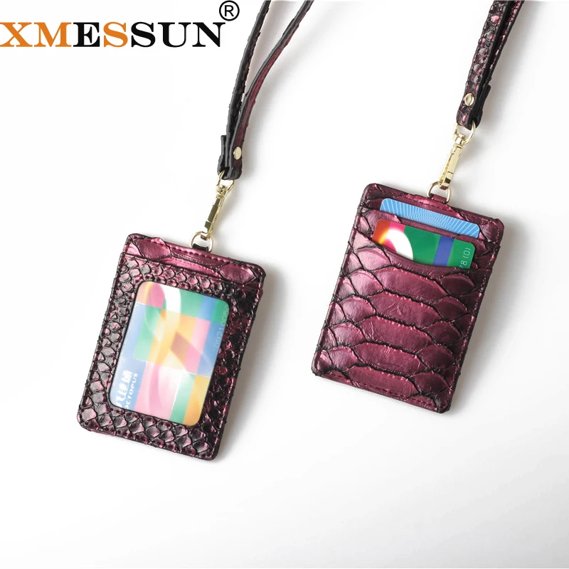 XMESSUN 2021 новый тисненый страусиный кожаный ремешок держатель для карт мужчин