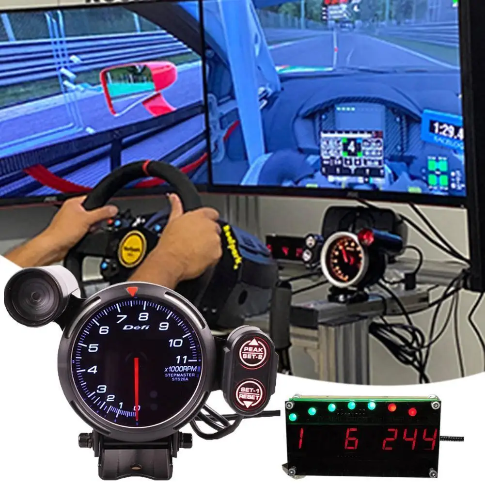 

Rpm Tachometer For Pc Game Assetto Corsa Projectcars/2 Codemasters Lfs Eurotruck E5h5