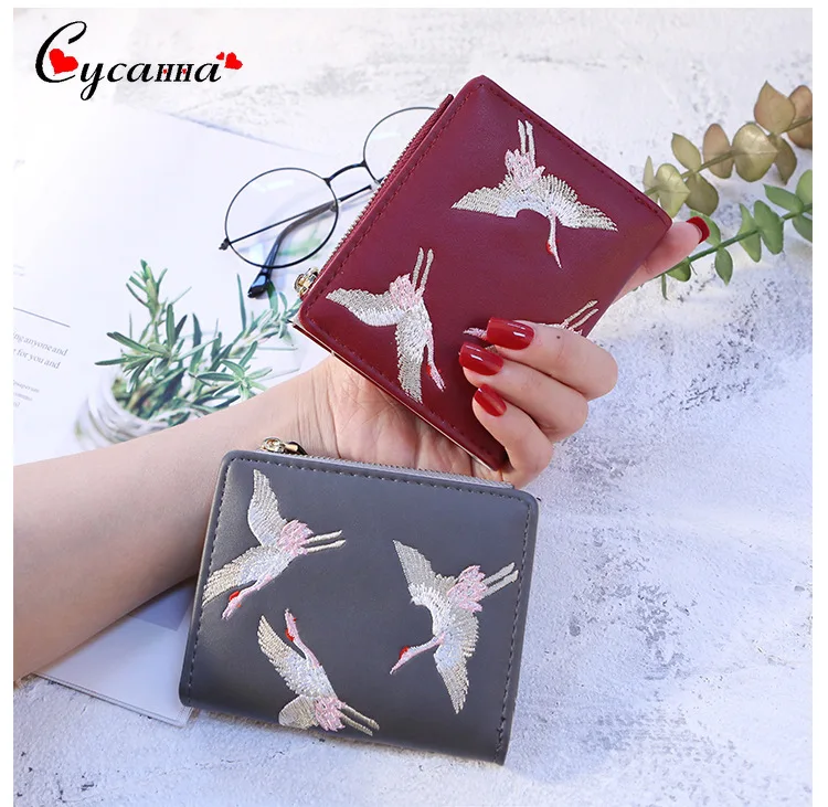 Женский роскошный бренд знаменитые мини кошельки с птицами женские вышивкой