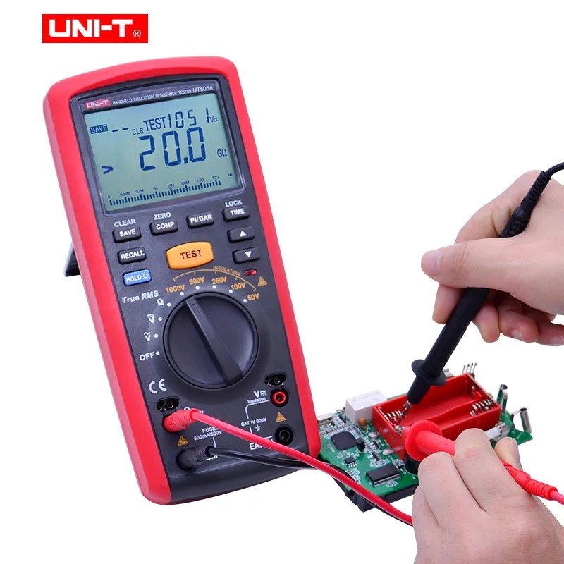 UNI-T UT505A 1000V Цифровой портативный цифровой мультиметр измеряющий истинные меггер