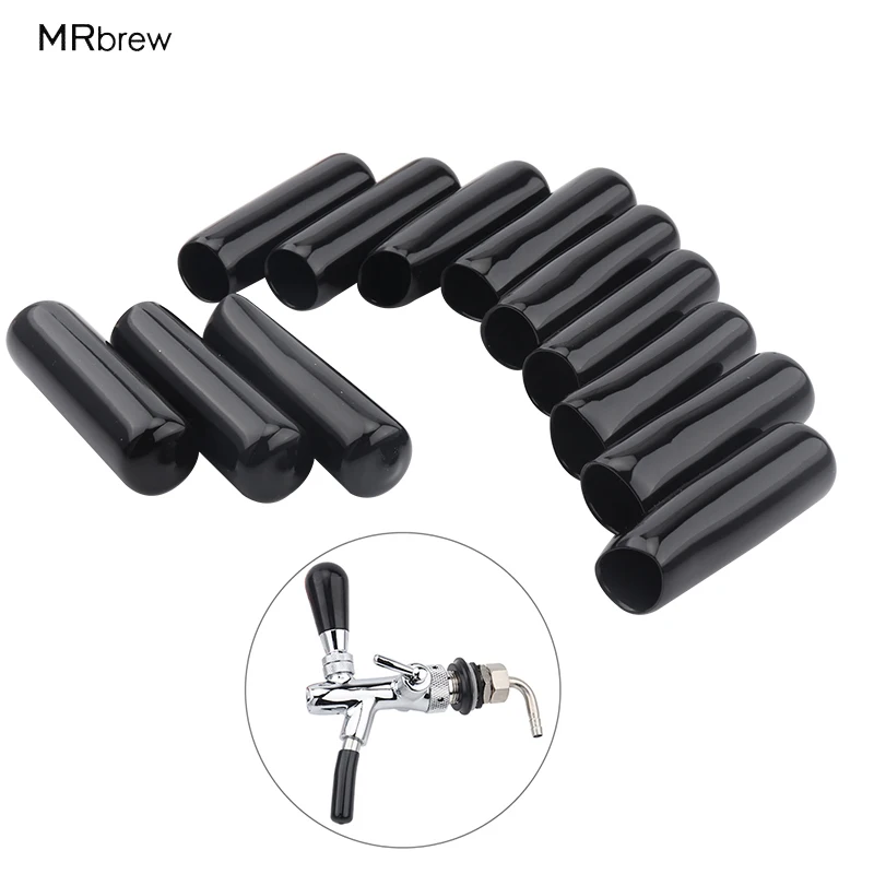 

12 шт., черная крышка для пивного крана, кран с защитой от пыли, кепка для бочонка, колпачок для пивного крана, мягкие инструменты для Домашнег...